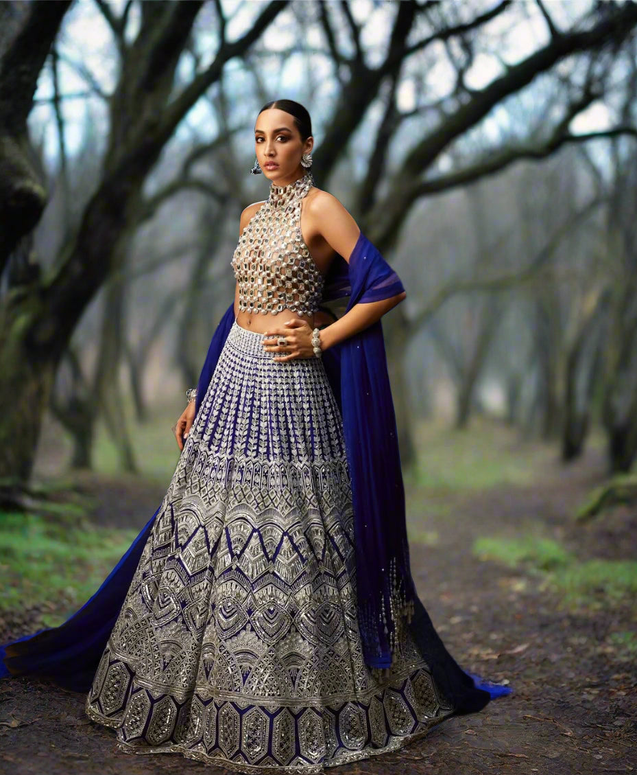 Opulent Emerald Bridal Lehenga