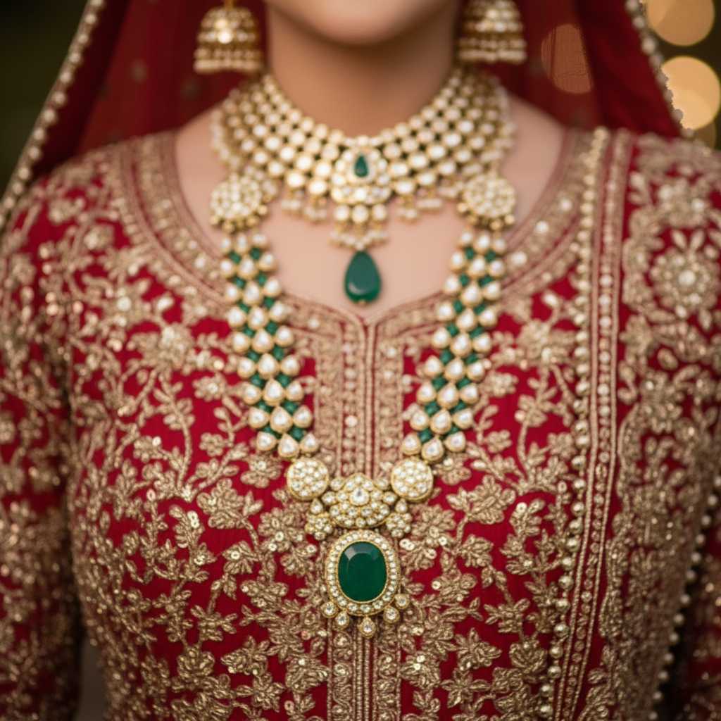 Stunning Red Bridal Sharara