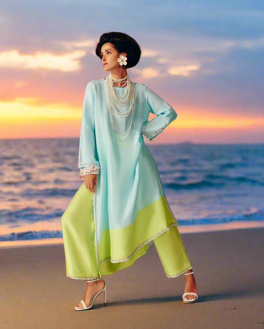 Aqua Lime Luxe Ensemble