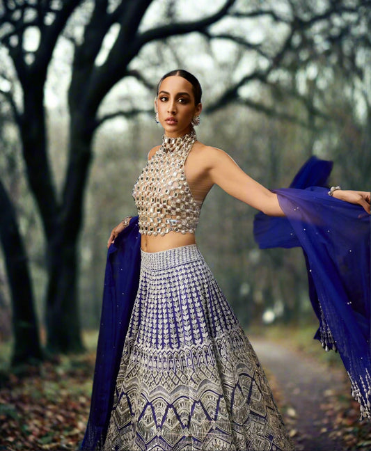 Opulent Emerald Bridal Lehenga